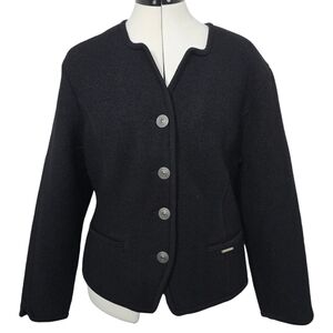 Vintage Geiger Austria Wool Coat Jacket Size 40 Medium Trachten Tyrolean